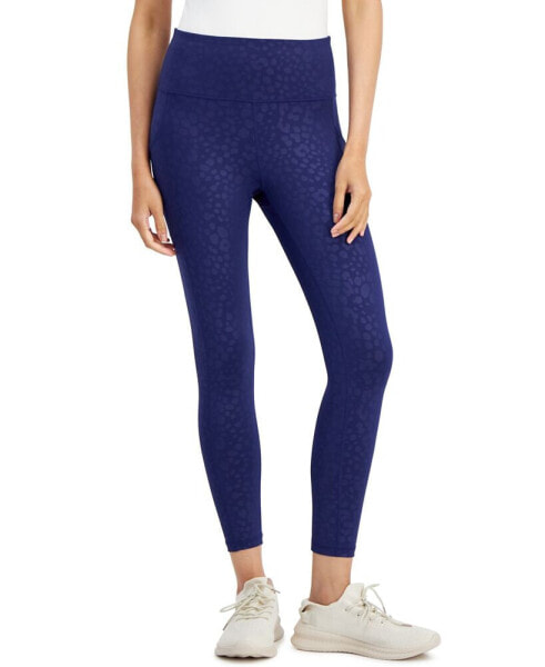 Women's Embossed 7/8-Length Compression Leggings, Created for Macy's