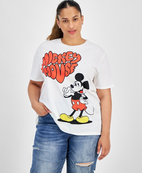 Trendy Plus Size Mickey Mouse Graphic T-Shirt