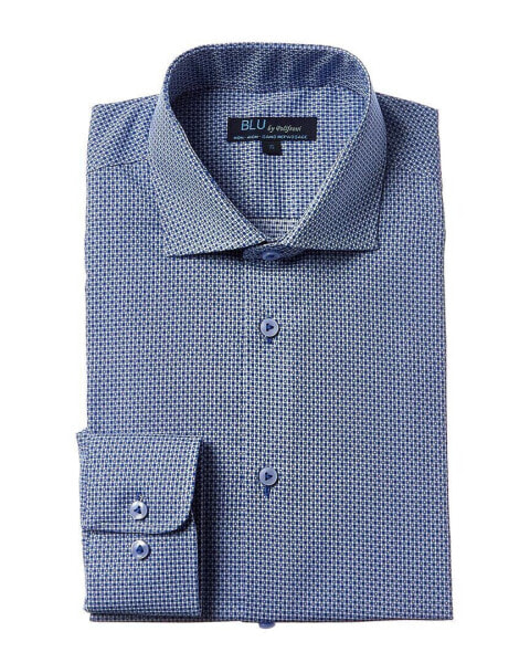 Blu Modern Fit Dress Shirt Men's Blue 14.5