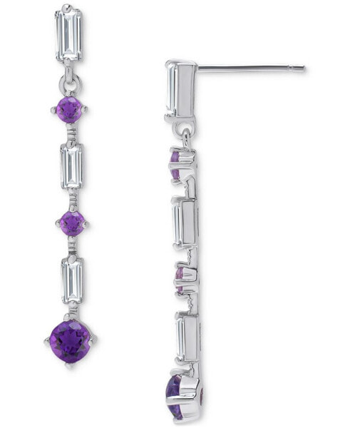 Серьги Macys Amethyst Linear