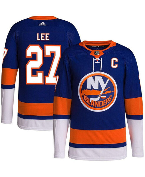 Men's Anders Lee Royal New York Islanders Captain Patch Authentic Pro Home Player Jersey