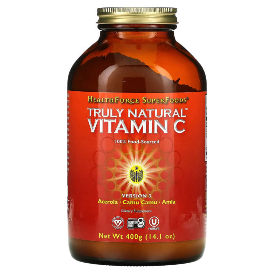 Витамин C натуральный HealthForce Superfoods Truly Natural, 400 г (14,1 унций)