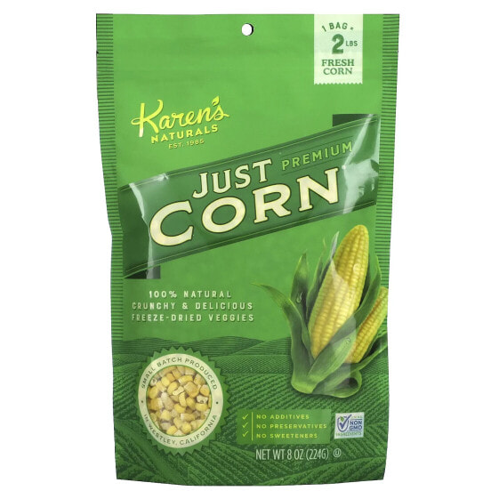 Premium Freeze-Dried Veggies, Just Corn, 8 oz (224 g)