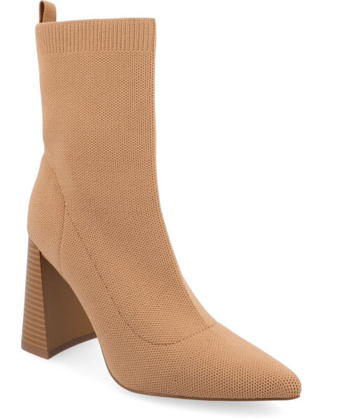 Women's Noralinn Knit Block Heel Booties