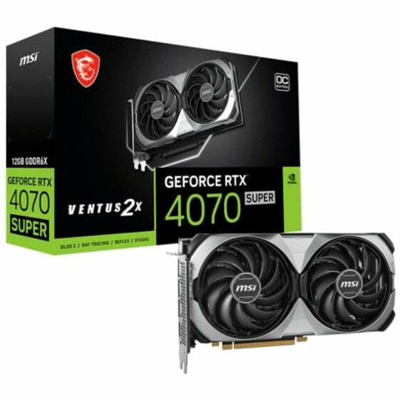 Графическая карта MSI GEFORCE RTX 4070 SUPER 12G VENTUS 2X OC GEFORCE RTX 4070 12 GB GDDR6