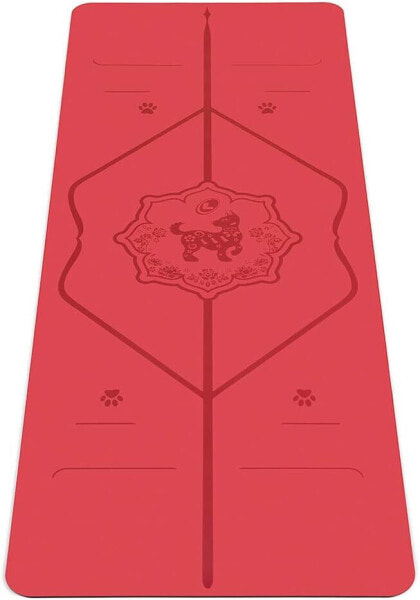 LIFORME Chinese New Year Yoga Mat - The World's Best Environmentally Friendly Non-Slip Yoga Mat with Original Unique Alignment Marking System, Biodegradable Mat