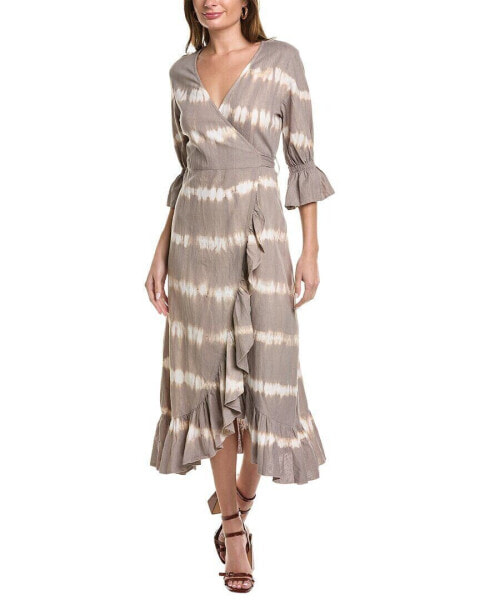 Sole Tatiana Linen-Blend Wrap Dress Women's