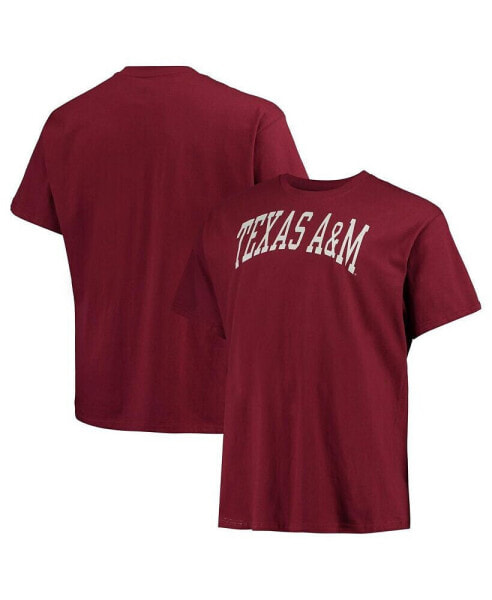 Men's Maroon Texas A&M Aggies Big and Tall Arch Team Logo T-shirt