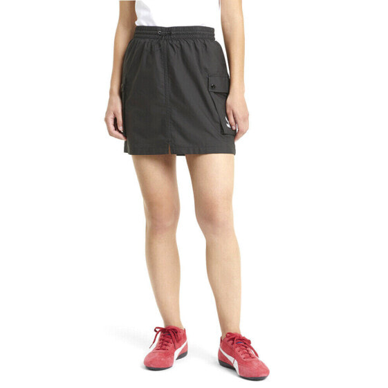 Puma Classics Cargo Skirt Womens Black Casual 530226-01