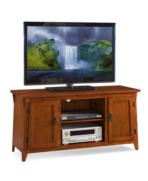 Mission Two Door TV Stand For 55" TV, Russet