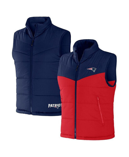 Men's NFL x Darius Rucker Collection by Navy New England Patriots Colorblocked Full-Zip Vest