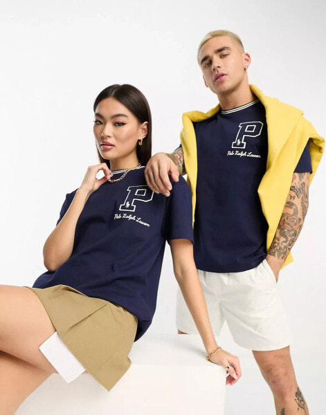 Polo Ralph Lauren x ASOS exclusive collab t-shirt in navy with logo