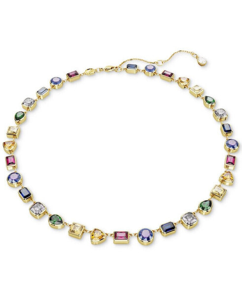 Gold-Tone Stilla Multicolor Crystal All Around Necklace, 15" + 2-3/4" extender