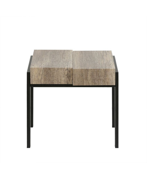Журнальный столик Luxen Home 20" H из древесины, металла и железа