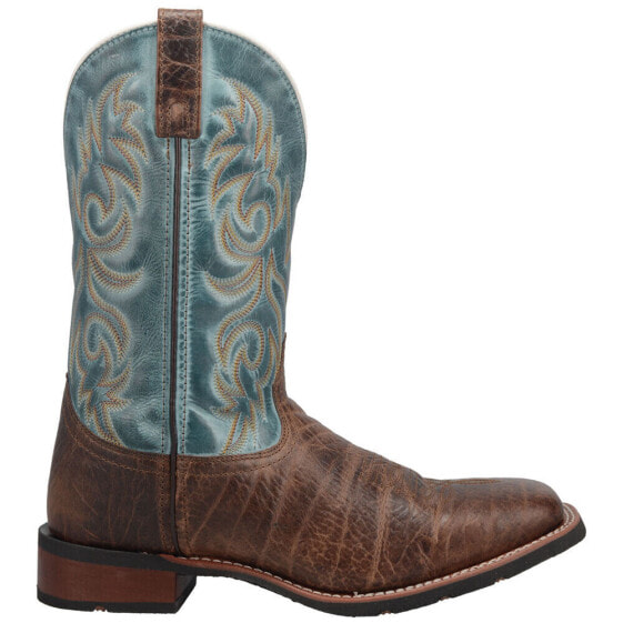 Laredo Bisbee Square Toe Cowboy Mens Blue, Brown Casual Boots 7838