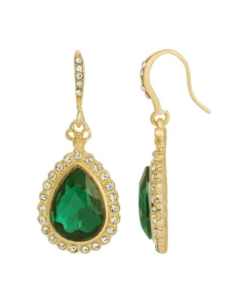 Gold-Tone Teardrop Earrings