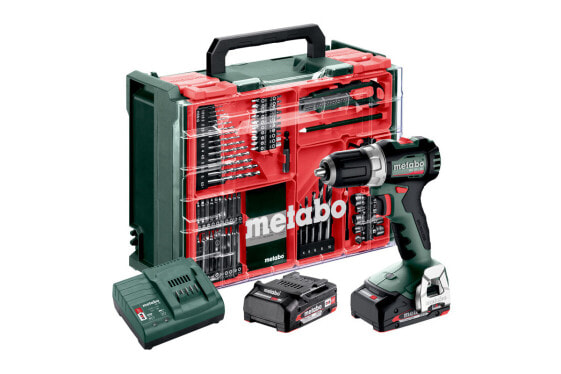 Metabo Akku-Bohrschrauber BS 18 L BL Set2x 2,0 Ah und Ladegerät mit Mobiler Werkstatt