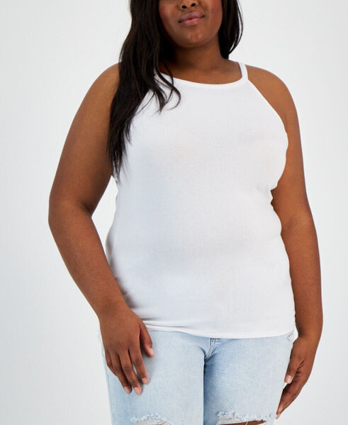 Trendy Plus Size Halter Tank Top