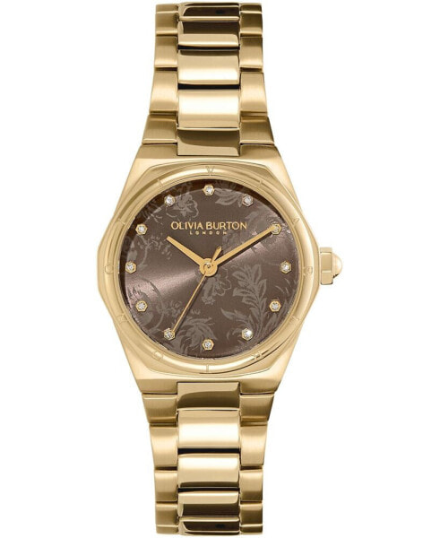 Women's Sports Luxe Hexa Mini Gold-Tone Stainless Steel Bracelet Watch 28mm