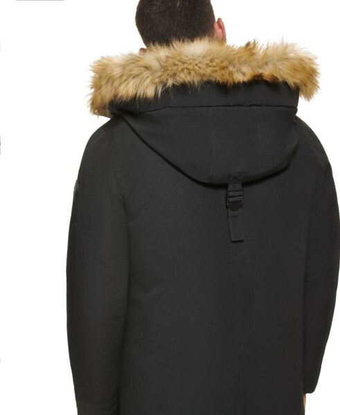 Calvin klein deals faux fur parka