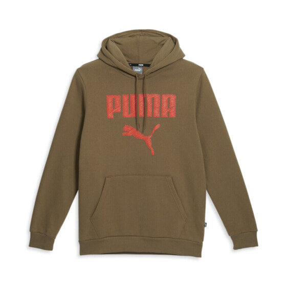Худи PUMA Embroidered Brown Casual Outerwear