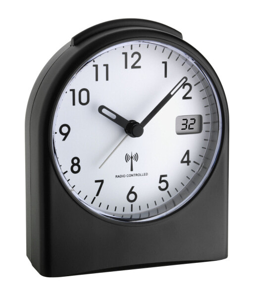 TFA 4009816023889 - Mechanical alarm clock - Round - Black - Plastic - Analog - Battery