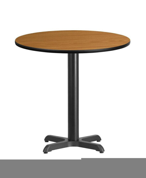 30" Round Laminate Table Top With 22"X22" Table Height Base