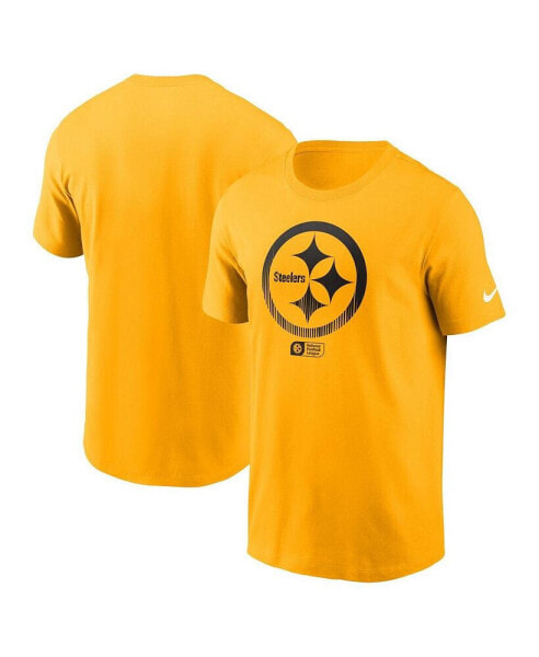 Men's Gold Pittsburgh Steelers Faded Essential T-Shirt