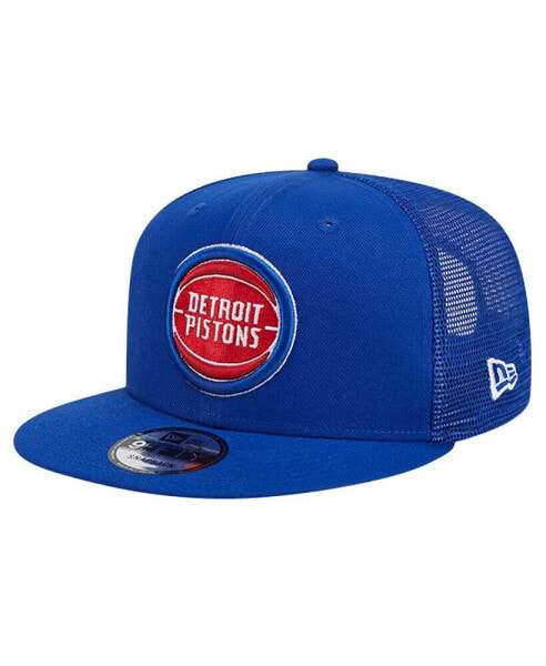 Men's Blue Detroit Pistons Evergreen Meshback 9FIFTY Snapback Hat