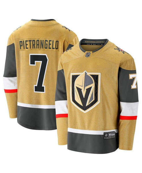 Men's Alex Pietrangelo Gold Vegas Golden Knights Alternate Premier Breakaway Player Jersey