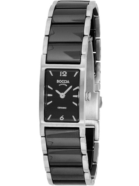 Boccia 3201-02 ladies watch ceramic titanium 19mm 5ATM