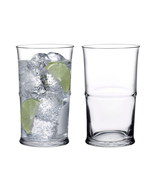 Jour Tall Water Glasses, Set of 2