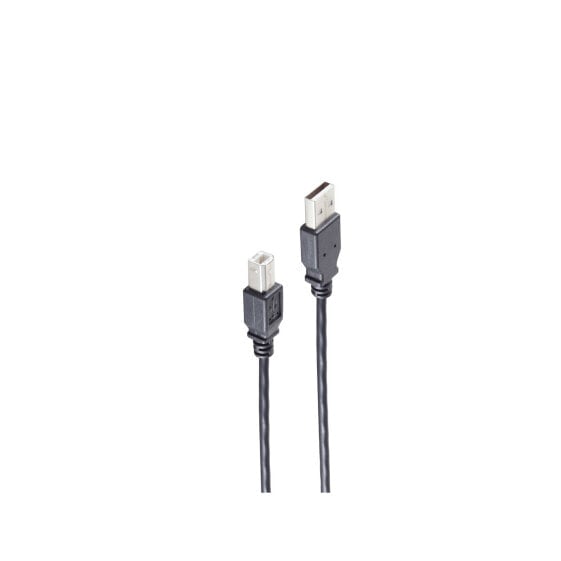ShiverPeaks BS13-23185 - 1.8 m - USB A - USB B - USB 2.0 - 480 Mbit/s - Black