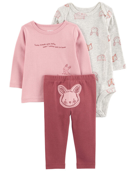 Baby 3-Piece Bunny Little Character Set NB