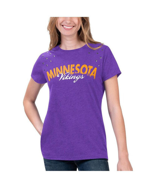 Women's Heathered Purple Minnesota Vikings Main Game T-shirt