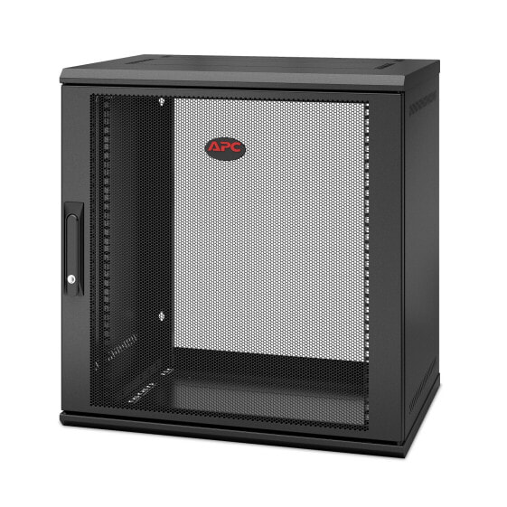 APC NetShelter WX 12U Single Hinged Wall-mount Enclosure 400mm Deep - Wall mounted rack - 12U - 90 kg - Black