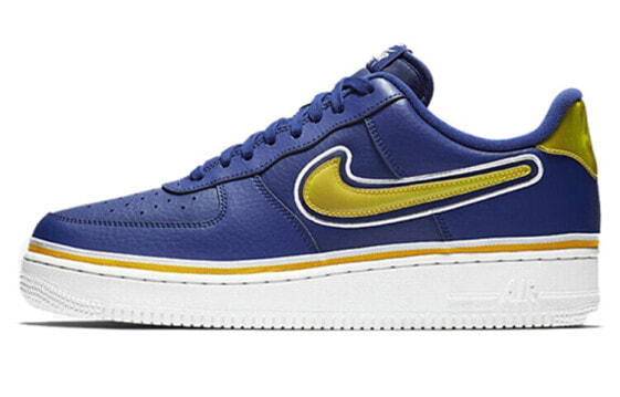 Кроссовки мужские Nike Air Force 1 Low Sport NBA Deep Royal University Gold AJ7748-400