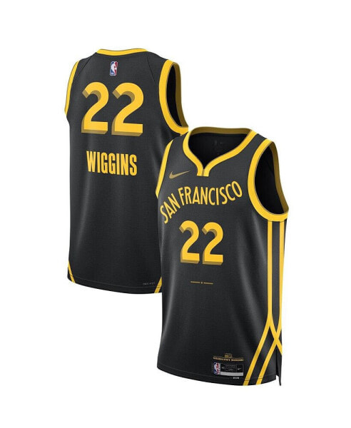 Футболка Nike мужская и женская Andrew Wiggins Black Golden State Warriors 2023/24 Swingman Jersey - City Edition