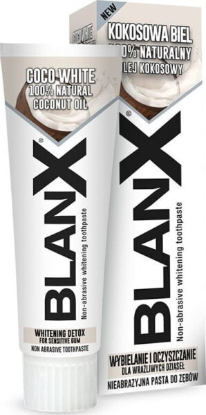 BLANX Зубная паста для отбеливания с кокосовой эмалью 75 мл