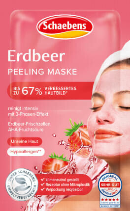 Gesichtsmaske Peeling Erdbeere (10 St x2x6 ml), 120 ml