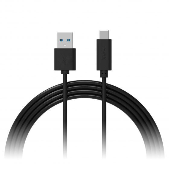 Xlayer 214345 - 1 m - USB A - USB C - USB 3.2 Gen 1 (3.1 Gen 1) - 5000 Mbit/s - Black