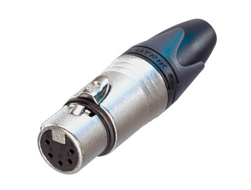 Neutrik NC5FXX - XLR - Black - Metallic - Silver - 19.2 mm - -30 - 80 °C