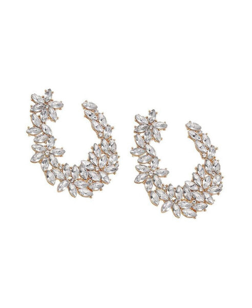 Women's Stone Cluster Stud Earrings