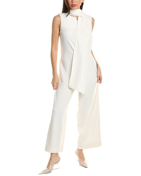 3.1 Phillip Lim Scarf Neck Jumpsuit Women's White 0