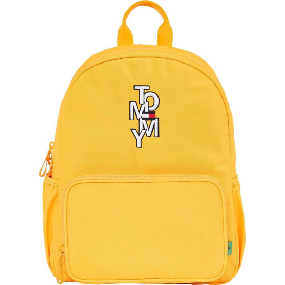 Рюкзак для детей желтого цвета с карманом и логотипом TH Tommy Hilfiger Au0Au01551.