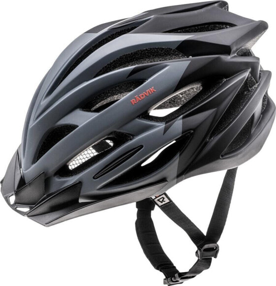 Radvik Kask rowerowy Radvik Stormline czarno-szary rozmiar L