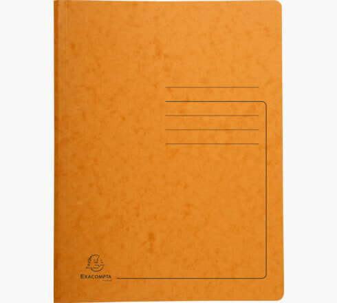 Exacompta 240224E - Conventional file folder - A4 - Pressboard - Orange - Portrait - 300 sheets