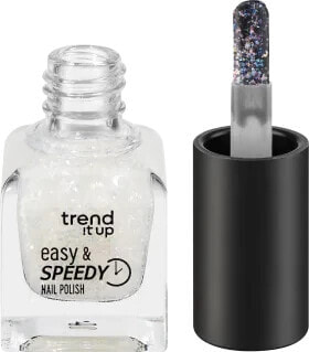 Nagellack Easy & Speedy 470 Transparent with Duochrome Glitter, 6 ml