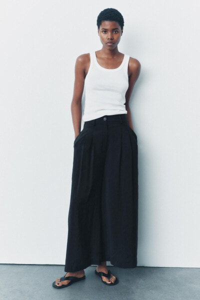 ZW COLLECTION DARTED TROUSERS