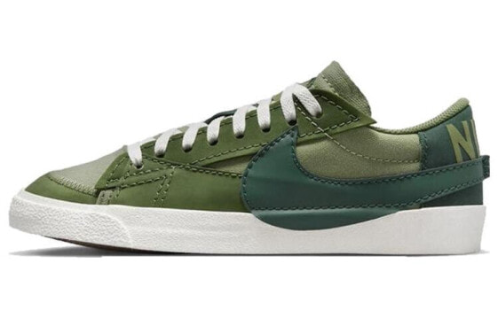 Кроссовки джамбо Nike Blazer Low Защита от скольжения Изменение демпфер на низком уровне для мужчин и женщин, зеленые